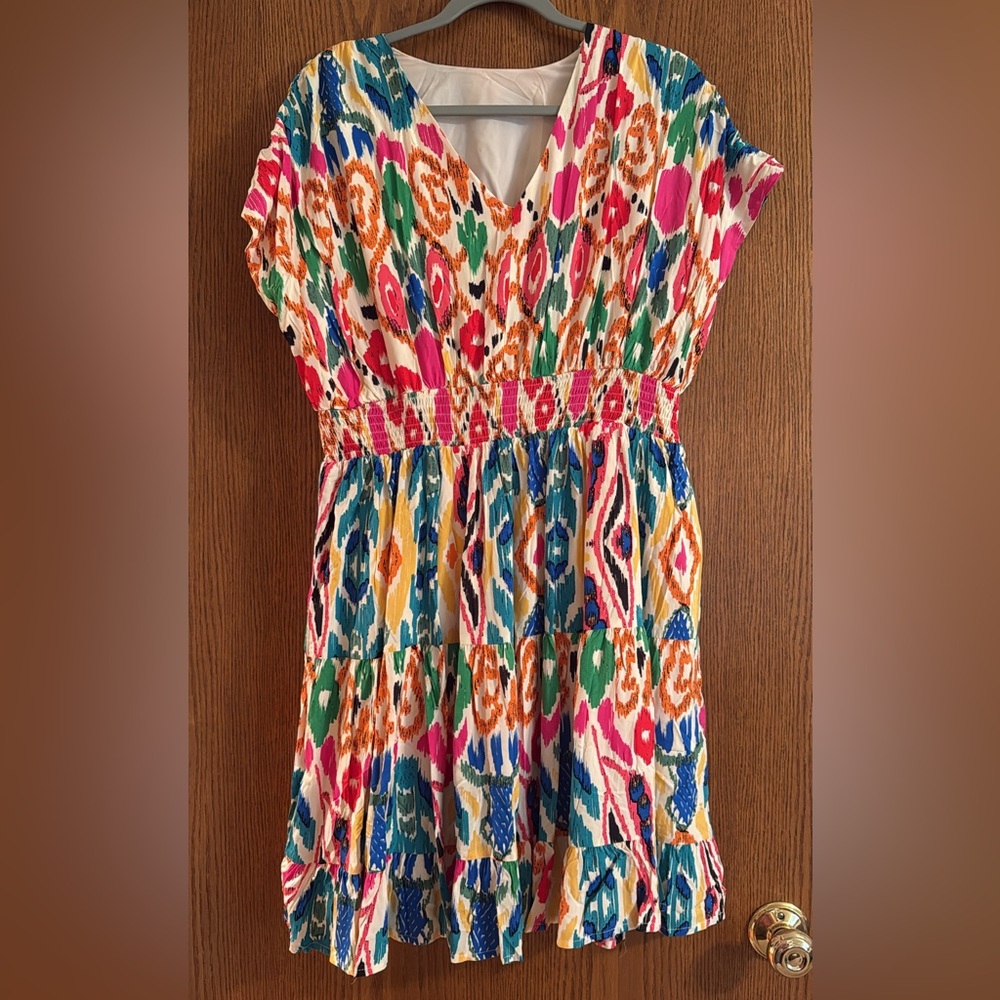 Colorful Patterned Kids Dress